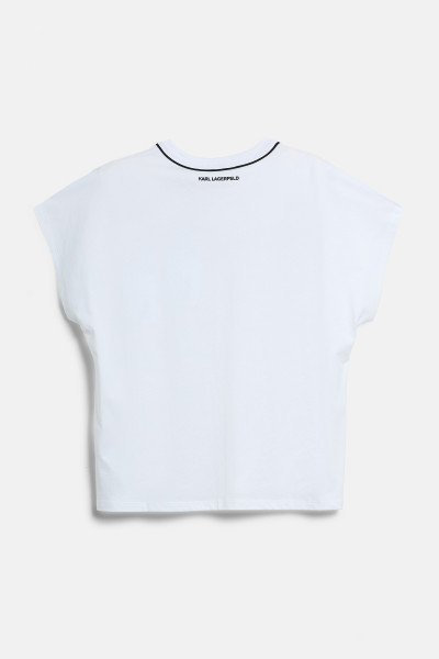 TRIČKO KARL LAGERFELD LOGO PIPING T-SHIRT - Fotografia č. 2
