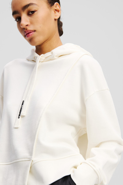 MIKINA KARL LAGERFELD ASYMMETRIC HOODIE - Fotografia č. 4
