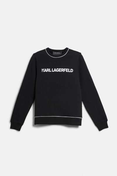 MIKINA KARL LAGERFELD LOGO PIPING SWEATSHIRT - Fotografia č. 1