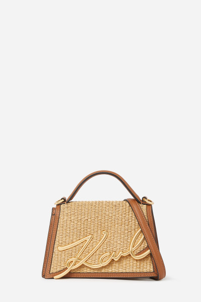 CROSSBODY KARL LAGERFELD K/SIGNATURE 2.0 SM CB RAFFIA - Fotografie č. 1