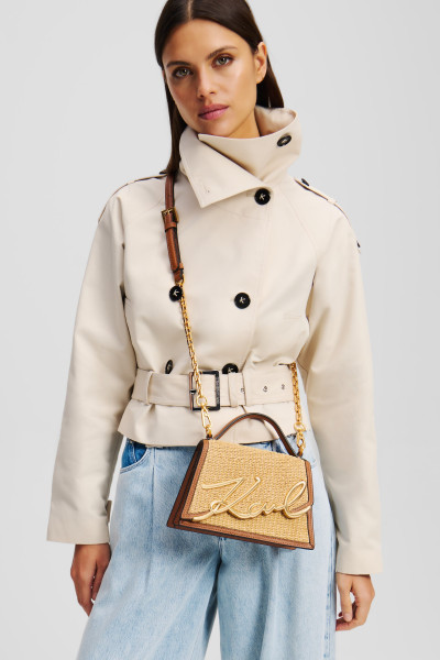 CROSSBODY KARL LAGERFELD K/SIGNATURE 2.0 SM CB RAFFIA - Fotografie č. 2