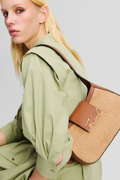 KABELKA KARL LAGERFELD K/SIGNATURE SM SHB RAFFIA - Fotografie č. 5