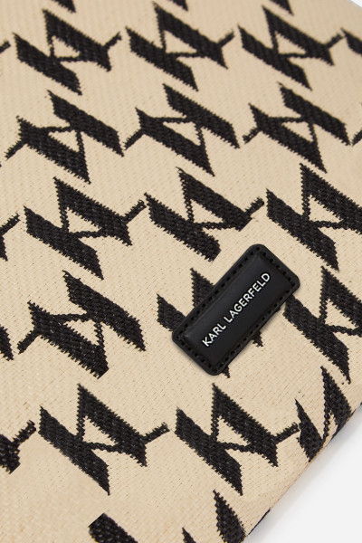 PÚZDRO KARL LAGERFELD K/ESSENTIAL RAFFIA POUCH MN - Fotografia č. 4