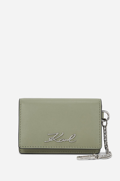 POUZDRO NA PLATEBNÍ KARTY KARL LAGERFELD K/SIGNATURE CHAIN CARD HOLDER - Fotografie č. 1