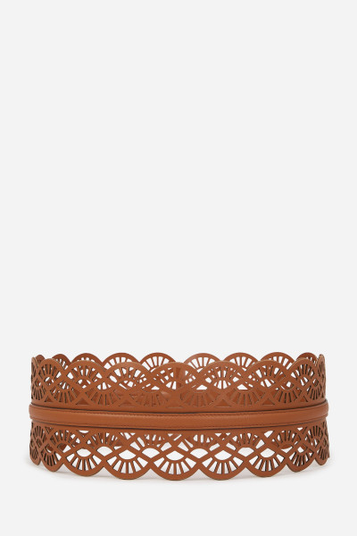 OPASEK KARL LAGERFELD K/ESSENTIAL FAN WIDE BELT - Fotografie č. 3