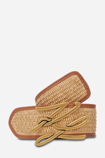 OPASEK KARL LAGERFELD K/AUTOGRAPH RAFFIA H5 BELT - Fotografie č. 1
