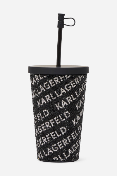 BÖGRE ÉS POHÁR KARL LAGERFELD K/RHINESTONE TO GO CUP - Kép 1
