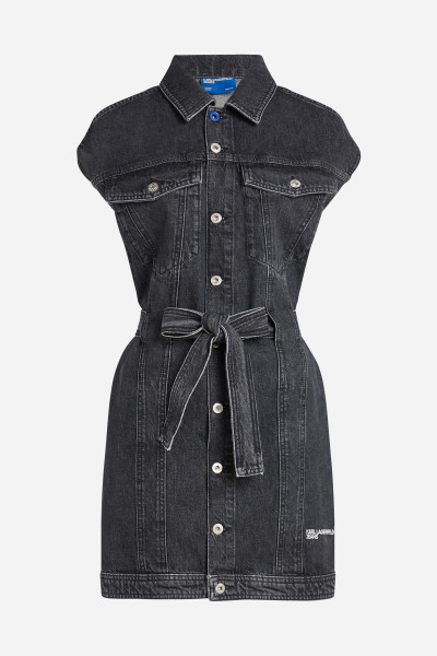 ŠATY KARL LAGERFELD JEANS KLJ BELTED DENIM DRESS - Fotografie č. 5