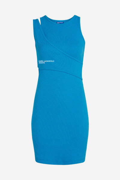 RUHA KARL LAGERFELD JEANS KLJ RIBBED TANK DRESS - Kép 5