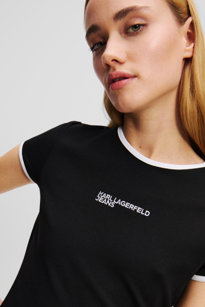 ŠATY KARL LAGERFELD JEANS KLJ CAP SLEEVE MILANO DRESS - Fotografie č. 4