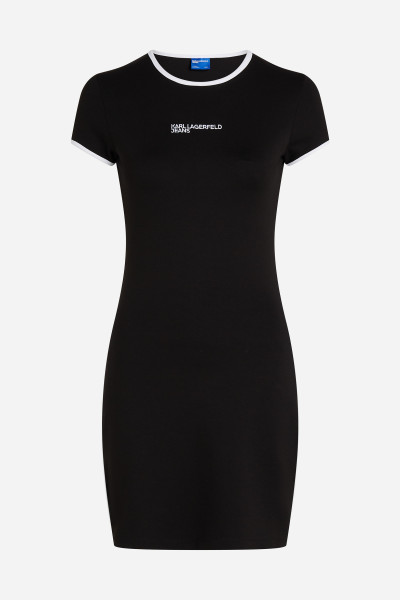 ŠATY KARL LAGERFELD JEANS KLJ CAP SLEEVE MILANO DRESS - Fotografie č. 5