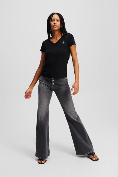 TRIČKO KARL LAGERFELD JEANS KLJ SLIM V-NECK TEE - Fotografie č. 2