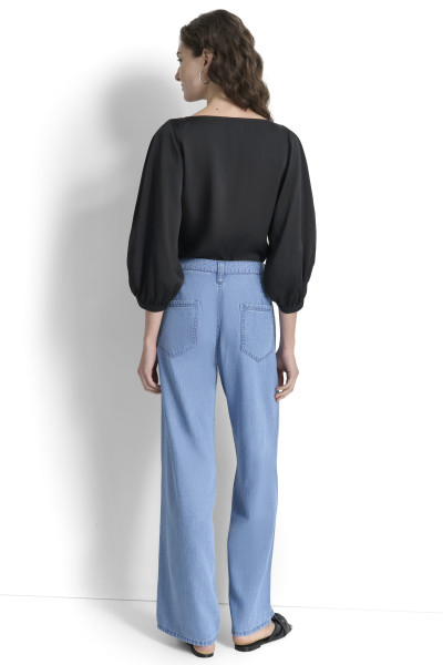 DŽÍNSY DKNY WIDE LEG TENCEL JEAN - Fotografia č. 2