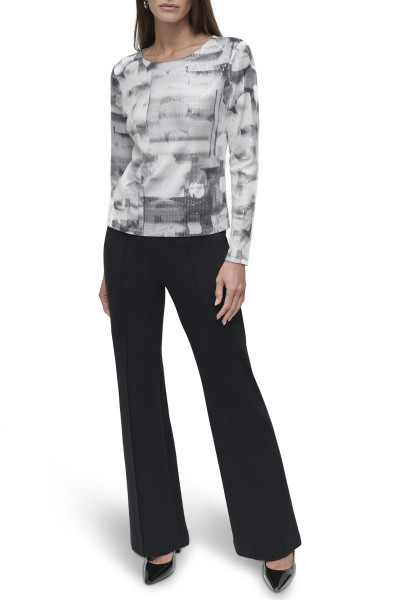 PÓLÓ DKNY L/S ALL OVER SEQUIN - Kép 2