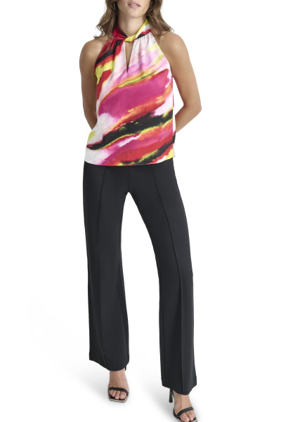 BLÚZ DKNY S/L PRNT SATIN TWST - Kép 2