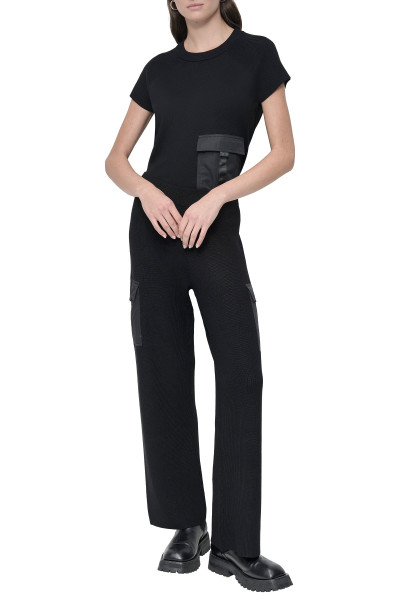 TEPLÁKY DKNY SWTR PANT W/ SATIN P - Fotografie č. 1