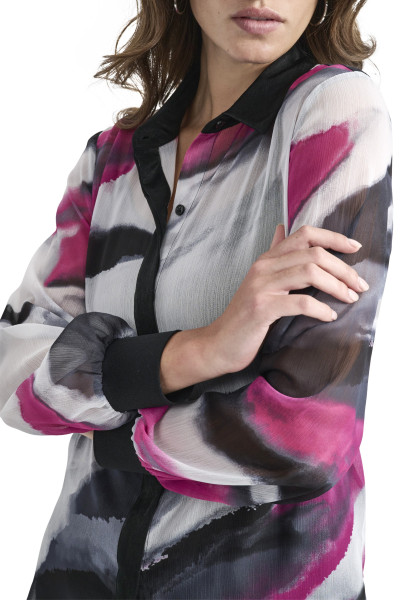 ING DKNY L/S PRNT CHIFFON BTT - Kép 5