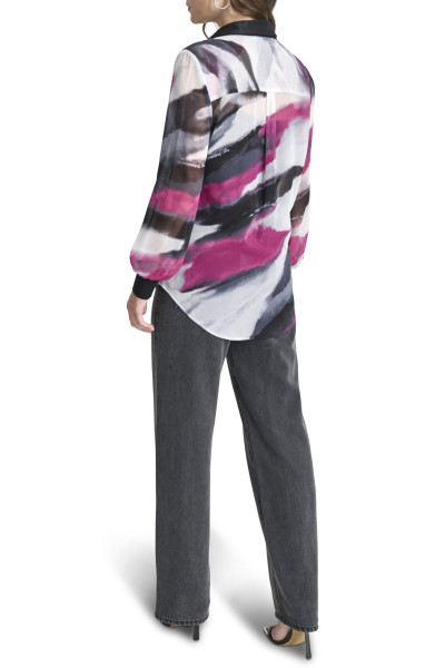 ING DKNY L/S PRNT CHIFFON BTT - Kép 3