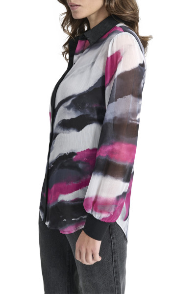ING DKNY L/S PRNT CHIFFON BTT - Kép 4