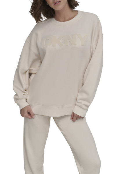 SVETER DKNY VELVET EMB LG P/O - Fotografia č. 1