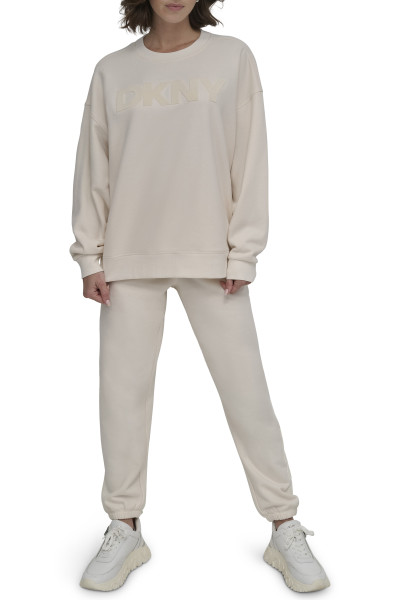 SVETER DKNY VELVET EMB LG P/O - Fotografia č. 2