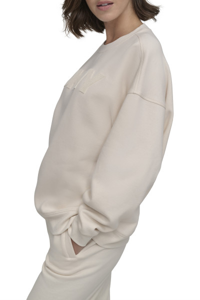 SVETER DKNY VELVET EMB LG P/O - Fotografia č. 4