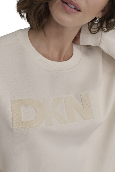 SVETER DKNY VELVET EMB LG P/O - Fotografia č. 5