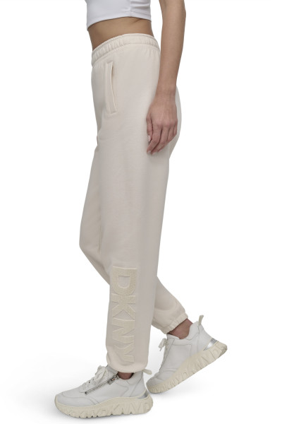 KALHOTY DKNY VELVT EMRD HWST JOGG - Fotografie č. 3