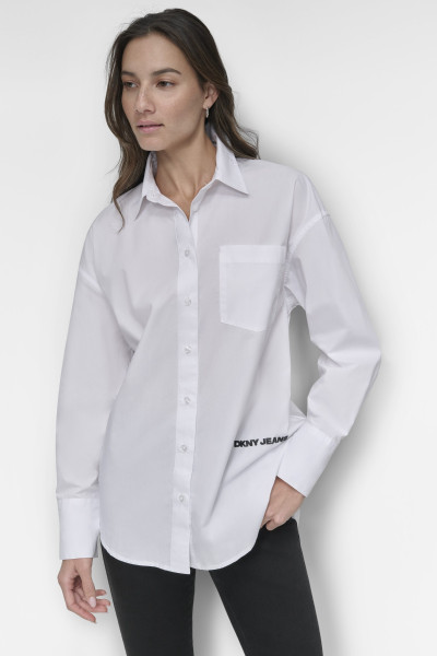 KOŠILE DKNY LONG SLEEVE BTN FRT - Fotografie č. 1