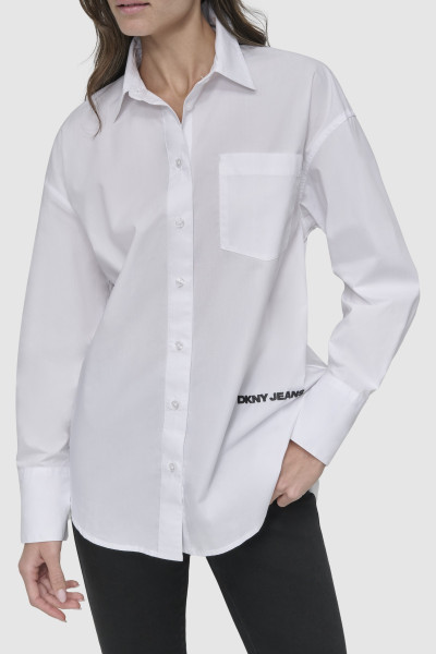 KOŠILE DKNY LONG SLEEVE BTN FRT - Fotografie č. 4