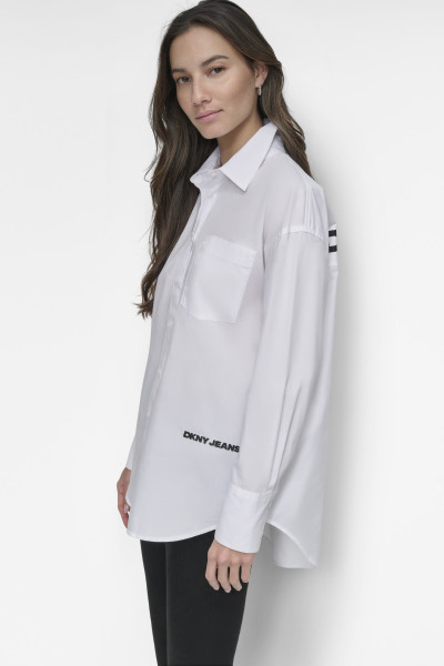 KOŠILE DKNY LONG SLEEVE BTN FRT - Fotografie č. 3