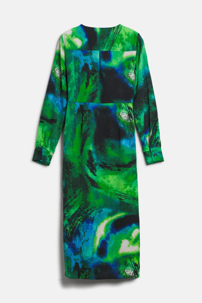 RUHA DKNY L/S V-NECK MIDI W/ H - Kép 2