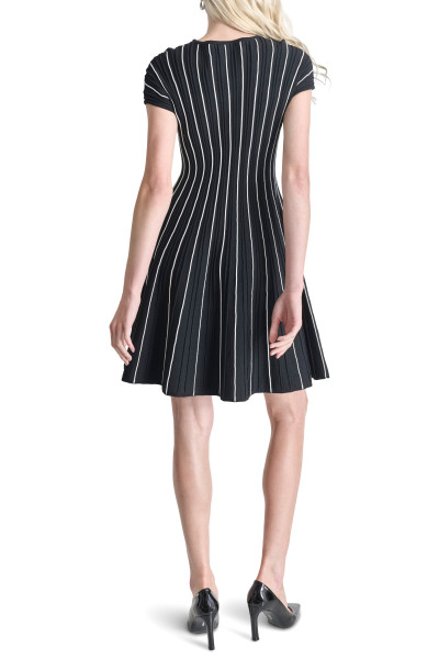 ŠATY DKNY S/L RIBBED TIPPEDFIT - Fotografia č. 4