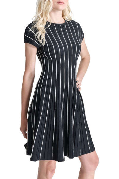 ŠATY DKNY S/L RIBBED TIPPEDFIT - Fotografia č. 2