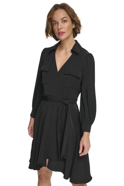 ŠATY DKNY BALLOON SLEEVE DRESS - Fotografia č. 3