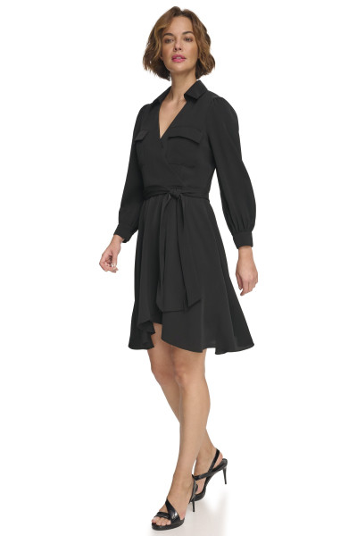 ŠATY DKNY BALLOON SLEEVE DRESS - Fotografia č. 2