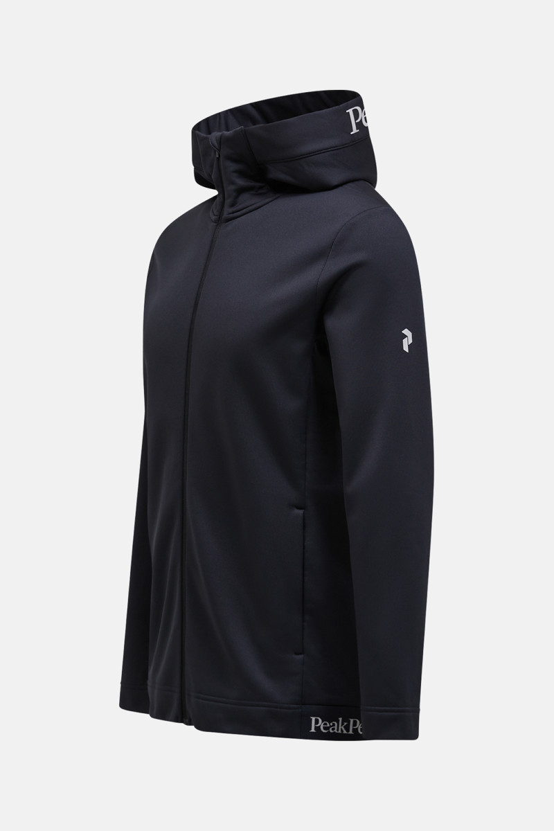 Mikina Peak Performance M Rider Tech Zip Hood Black