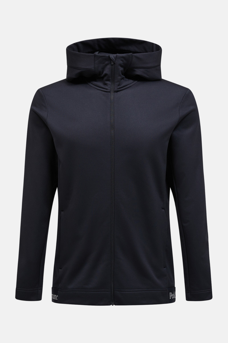 Mikina Peak Performance M Rider Tech Zip Hood Black