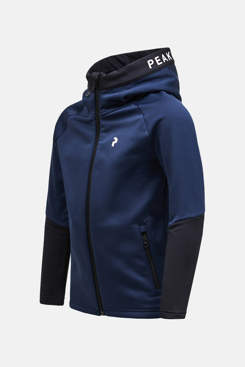 Bunda Peak Performance Jr Rider Zip Hood Blue Shadow
