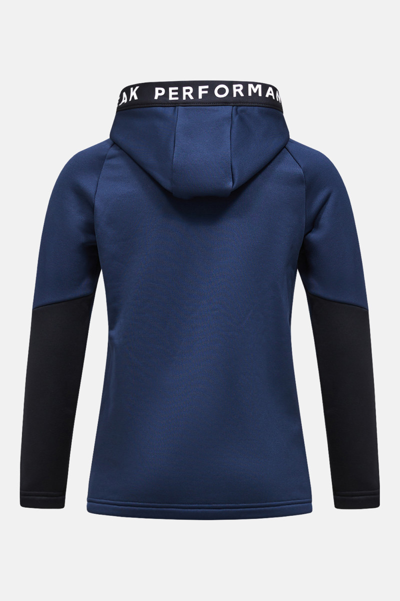 Bunda Peak Performance Jr Rider Zip Hood Blue Shadow