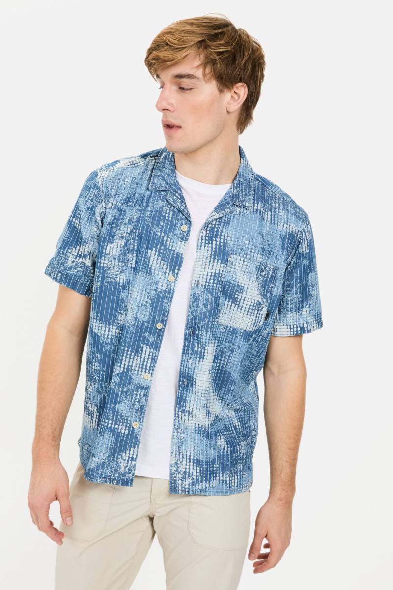 Ing Camel Active Shortsleeve Shirt Dark Indigo