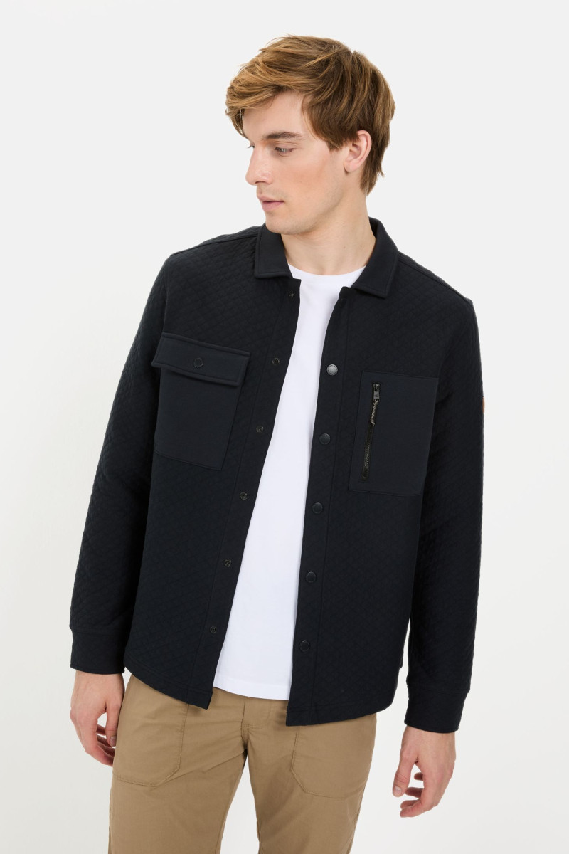Mikina Camel Active Sweat-Overshirt Dark Indigo