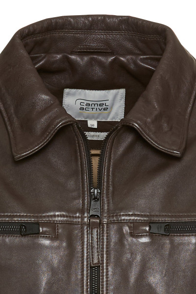 BUNDA CAMEL ACTIVE LEATHER BLOUSON - Fotografie č. 6