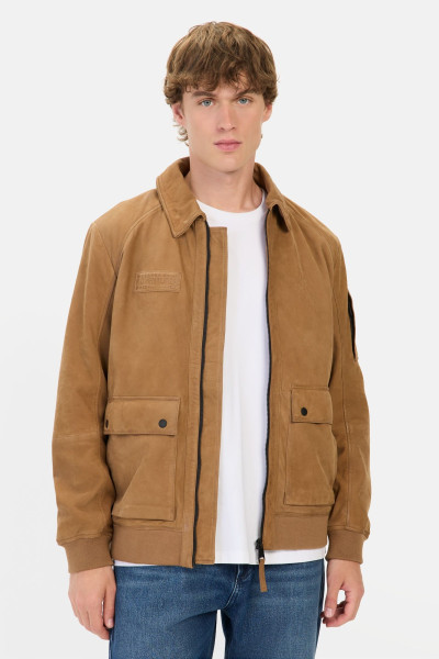 DZSEKI CAMEL ACTIVE LEATHER BLOUSON - Kép 1