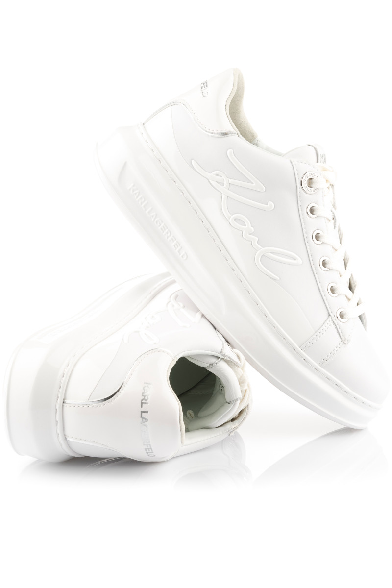 Sportcipő Karl Lagerfeld Kapri Karl Signia Shine White Lthr / Mono