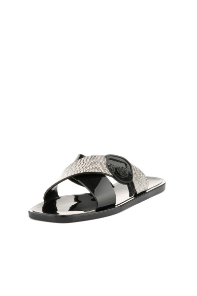 PANTOFLE KARL LAGERFELD JELLY III SPARKLE NFT KROSSTRAP - Fotografie č. 6