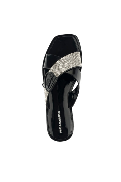 PANTOFLE KARL LAGERFELD JELLY III SPARKLE NFT KROSSTRAP - Fotografie č. 7