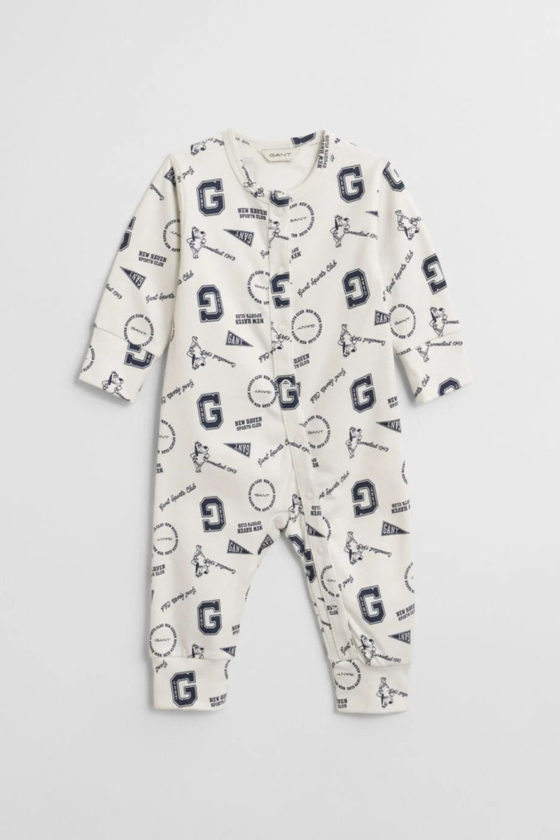 PYŽAMO GANT PRINTED AOP PYJAMA EGGSHELL