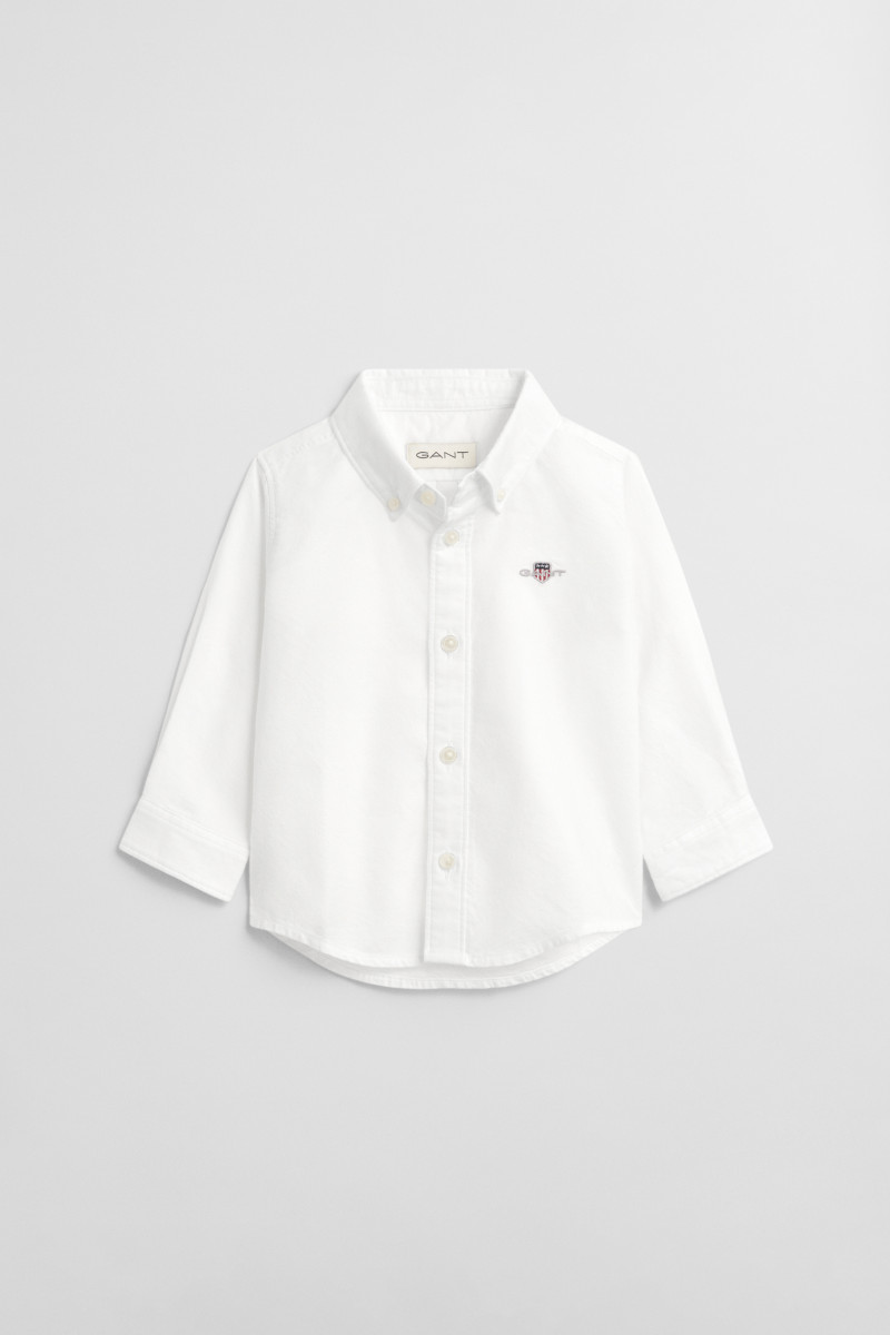 KOŠILE GANT SHIELD OXFORD SHIRT WHITE
