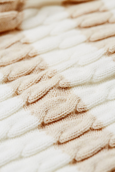 DEKA GANT STRIPED COTTON CABLE BLANKET 68 x 78 cm - Fotografie č. 3